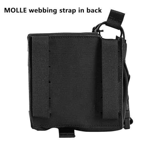 Tactical Molle Utility Pouch with Dual Compartments for Radio, Magazines, Water Bottle, IFAK
