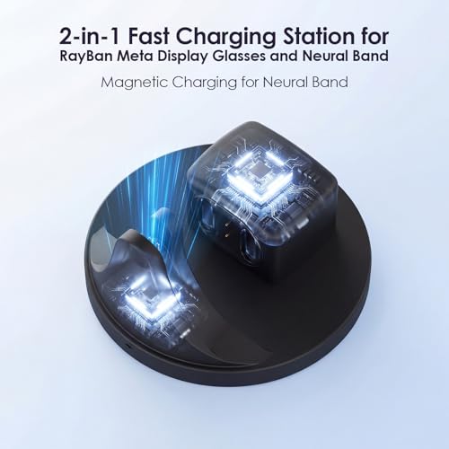 Magnetic 2-in-1 Charging Dock for Smart Glasses & Neural Band