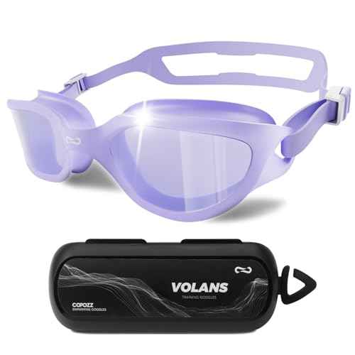 COPOZZ Swim Goggles Adult Women, Swimming Goggles for Women & Men, Anti-Fog No Leaking UV Protection for Adult