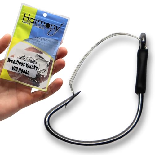 25 Pack Razor Series Wacky Weedless Bass Fishing Hooks - Size 1