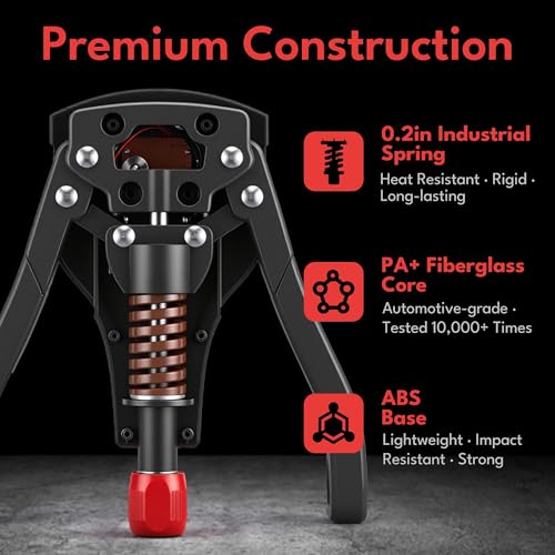 Adjustable Pelvic Floor Exercise Device - Black-Red Thigh Trainer 0-132lbs