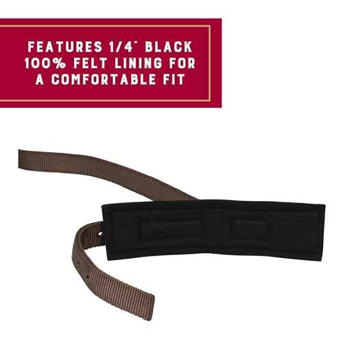 Weaver Equine 3-Way Brown Horse Hobble, Snug Felt Lined Nylon Hobble with Nickel Plated Hardware, Adjustable Horse Hobbles To Curb Pawing, Kicking