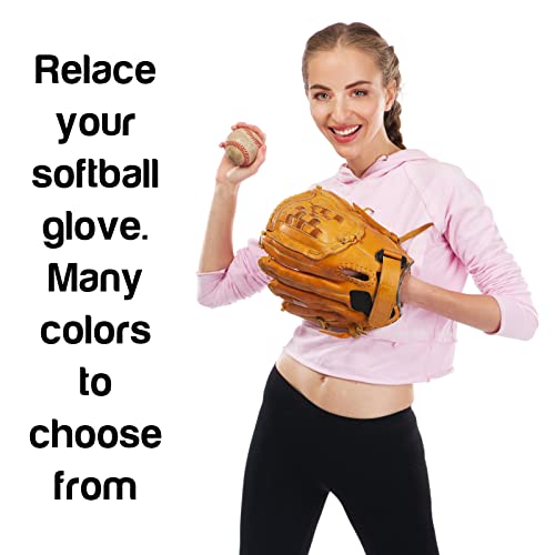 White Baseball and Softball Glove Lace Kit - Leather Mitt Repair - 2 Laces