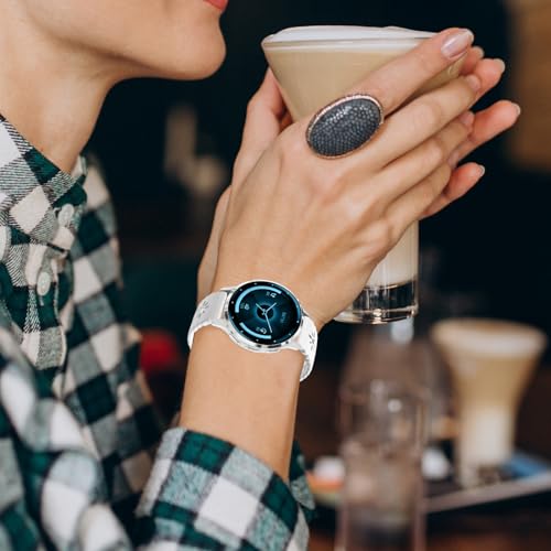 Lace Silicone Band for Garmin Venu 3S/2S, Vivoactive 4S & Vivomove 3S - White
