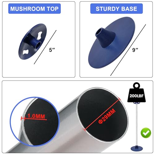 Boat Cover Support Poles Adjustable Water Pooling Prevention System - 2 Pack