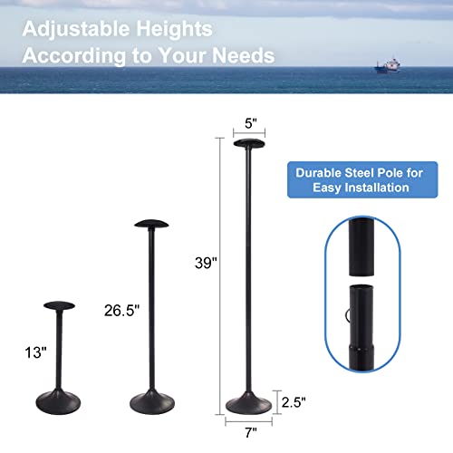 Explore Land Adjustable Boat Cover Support Pole - Black, 13-39 Inches