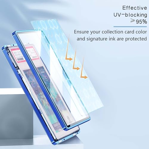 Red PSA Slab Metal Magnetic Bumper Case for 35pt Graded Cards UV-Resistant