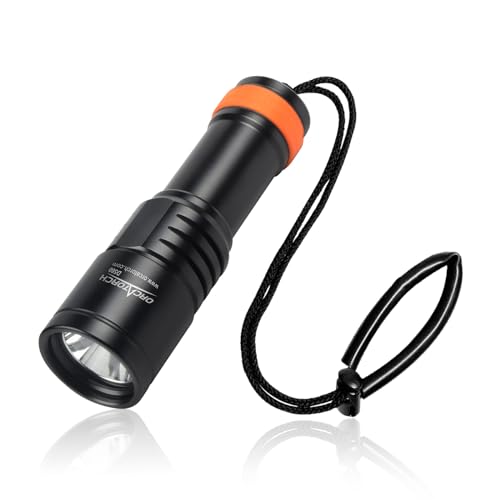 Compact Dive Light 530 Lumens Waterproof Underwater Flashlight for Scuba