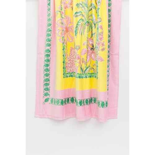 Lilly Pulitzer Oversized Pool/Beach Towel, 40 x 70, Large Terry Cloth Towel for Adults, Tropical Oasis