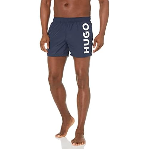 HUGO Men's Vertical Logo Swim Trunks