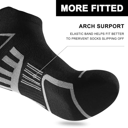 Men's Ankle Socks 12 Pairs Athletic Casual Low Cut Short Socks Black Variation of THIS listing