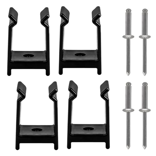 Pontoon Bimini Top Clips for 1-1/4 Inch Square Tube Hardware – Durable Marine Accessories