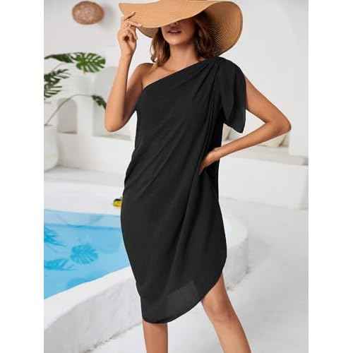 QIANXIZHAN Women's Swimsuit Cover Up,Beach Sarong Wrap Bottom Coverup for Women Short Skirt
