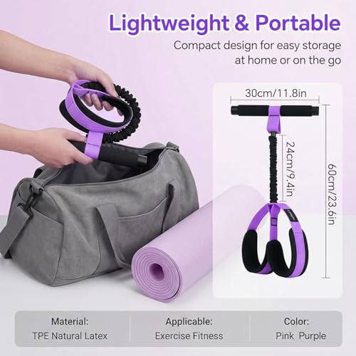 Purple Pedal Resistance Band for Full Body Home Workout - Postpartum & Strength Training