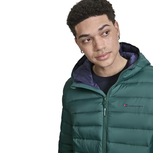 Champion mens Performance Lightweight Puffer Jacket With Hood