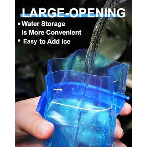 Hydration Bladder,1L/1.5L/2L/3L Water Bladder for Hydration Pack,BPA-Free Leakproof Water Reservoir for Hiking Running Camping Cycling