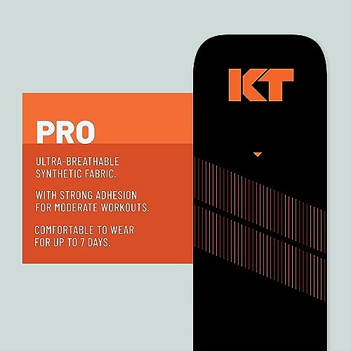 KT Tape, PRO Synthetic Elastic Kinesiology Athletic Tape, 150 Count, 10¡± Precut Strips, Sonic Blue