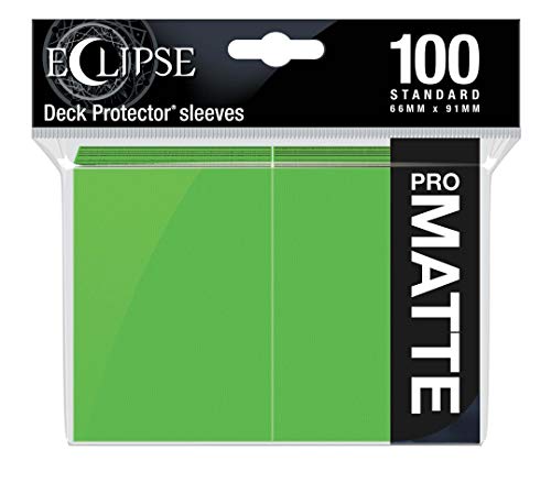 Ultra Pro Eclipse Matte Card Sleeves Lime Green 100 Pack - Standard Size