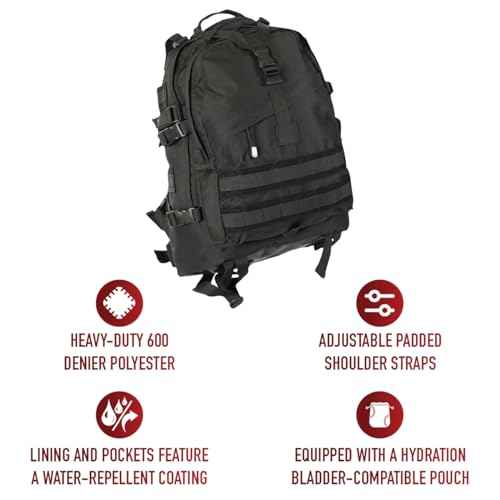 Rothco Large Transport Pack - Rugged Tactical Backpack MOLLE Bag for EDC Storage