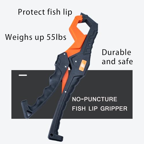 6-Piece Fishing Tool Kit with Pliers, Fillet Knife, Fish Lip Gripper & Retractor