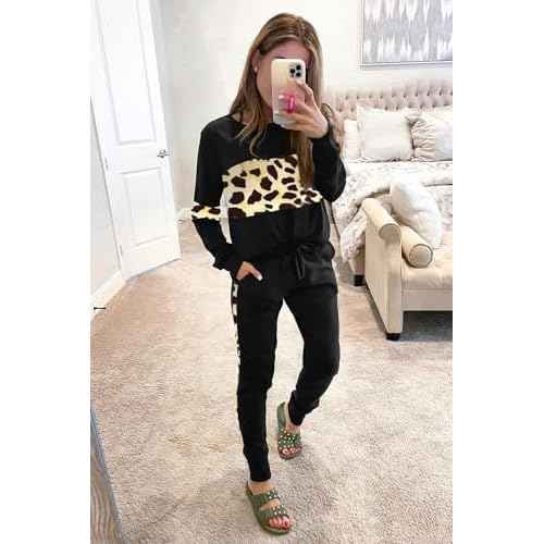 PRETTYGARDEN Womens 2 Piece Sets 2025 Long Sleeve Tops High Waisted Sweatpants Lounge Set Fall Fashion Travel Outfits