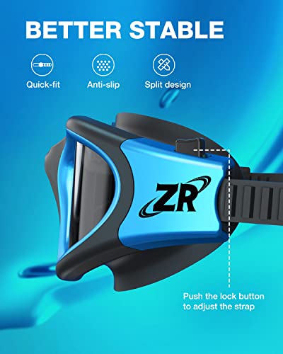 Polarized Swim Goggles with Anti-Fog, Bright Smoke Lens - G1 MAX