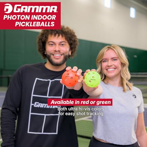 Yellow 6 Pack Indoor Pickleballs - USAPA Approved, High Visibility, Durable, Precise Flight