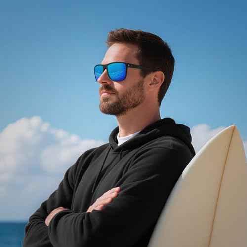 STORYCOAST Polarized Sunglasses for Men Women Classic Square Sports Fishing Running Golf Sun Glasses UV Protection