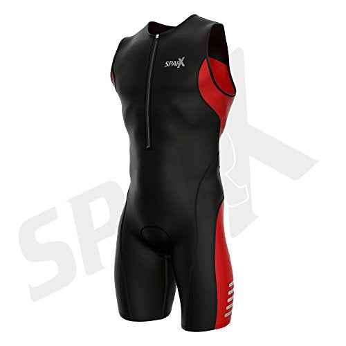 Sparx Men's Elite Triathlon Suit Trisuit SpeedSuit Skinsuit Swim-Bike-Run Triathlon Race Suit