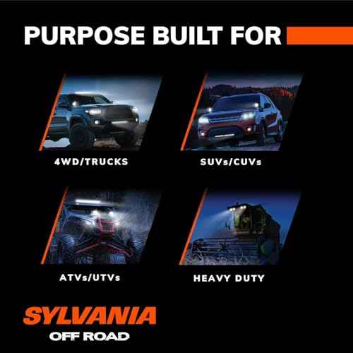 SYLVANIA - Slim 3 Inch Round LED Light Pod - Lifetime Limited Warranty - Spotlight 950 Raw Lumens - Off Road Driving Work Light - for Truck, Car, Boat, ATV, UTV, SUV, 4x4 (2 PC)