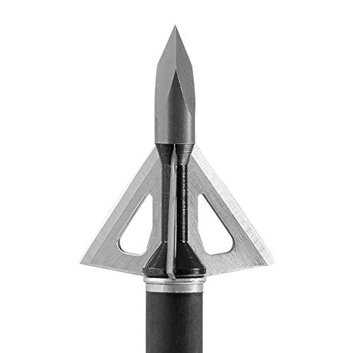 Steel Fixed Blade Broadhead 100 Grain for Deep Six Arrows, Silver
