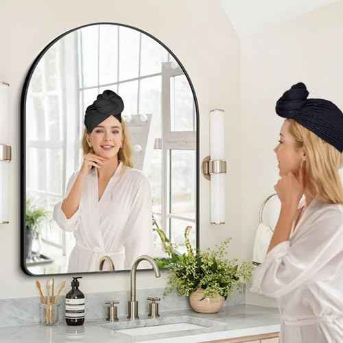 Women Turbans and Head Wraps, Women African Turban Flower Knot Pre-Tied Bonnet Beanie Cap Headwrap