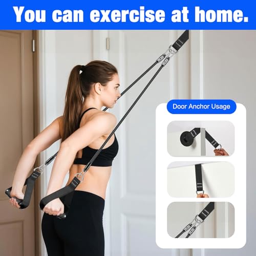 Bbtops Pilates Bar Kit with Resistance Bands - Matte Black Home Workout Equipment