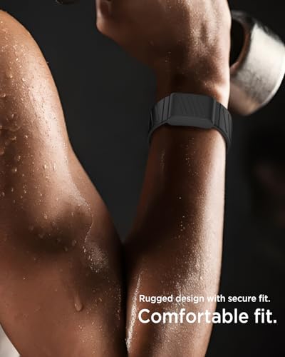 Black Silicone Fitness Watch Band for WHOOP 4.0/5.0 - Waterproof & Breathable