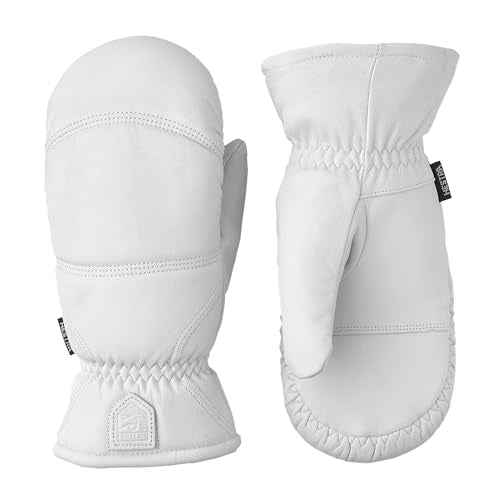 Hestra Unisex Leather Box Mitt, Leather Winter Ski Mittens for Alpine Skiing & Cold Winter Weather for Men & Women