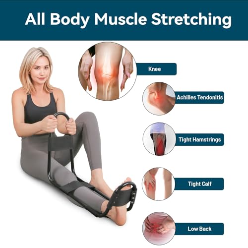Full-Body Hamstring and Lower Back Stretching Device with Adjustable Length