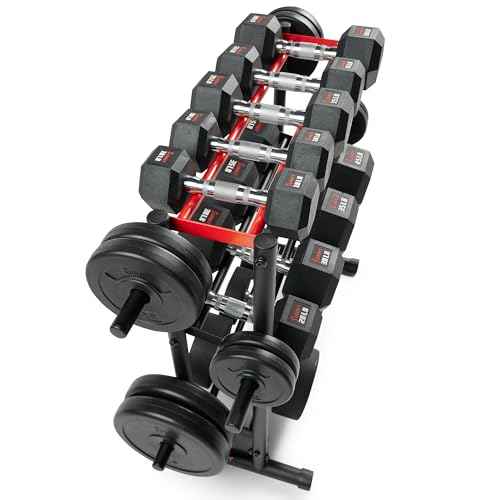 Sunny Health & Fitness Multi-Weight Storage Rack Stand for Dumbbells, Kettlebells, Olympic Weight Plates, Barbell, Medicine Ball