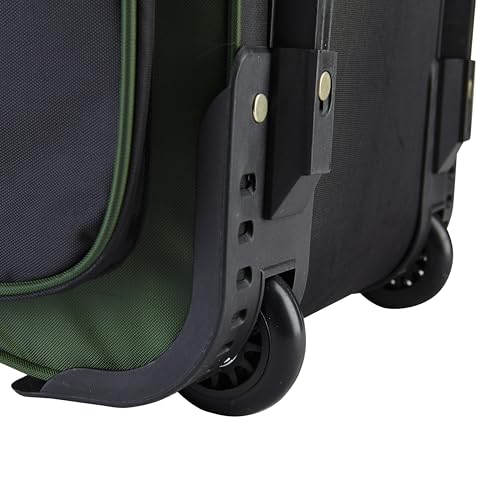 Travelers Club Xpedition 30-Inch Multi-Pocket Upright Rolling Duffel Bag - Forest Green