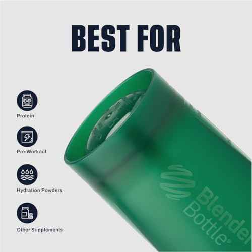 BlenderBottle Classic V2 Shaker Bottle Perfect for Protein Shakes and Pre Workout, 28-Ounce, Emerald Green