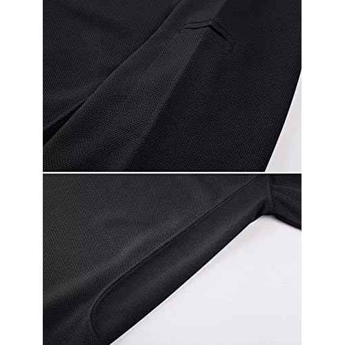 MAGCOMSEN Men's Polo Shirt Quick Dry Performance Short Sleeve Tactical Shirts Pique Jersey Golf Shirt