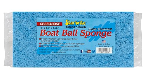 Big Boat Bail Sponge - Super Absorbent Cellulose Water Removal Tool