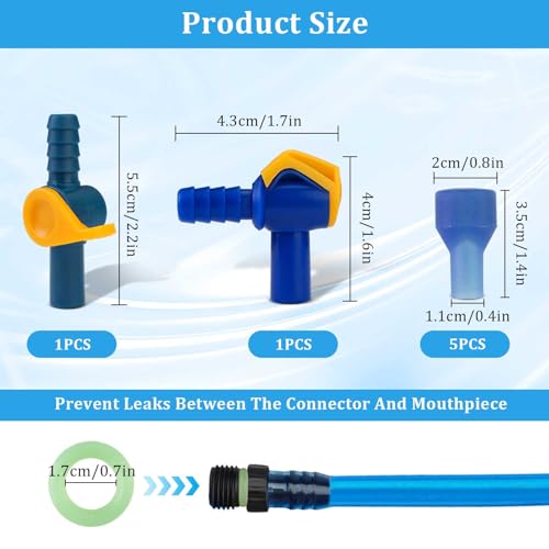 8 Pack Water Bottle Replacement Bite Valves for Hydration Packs