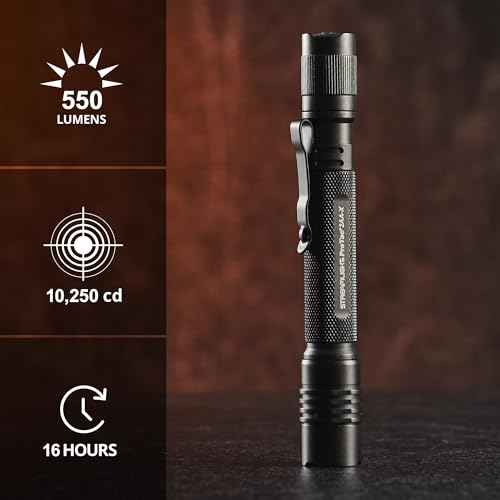 Streamlight 88135 ProTac 2AA-X 550-Lumen Multi-Fuel Personal Carry Tactical Flashlight with USB-C Rechargeable Battery, Black