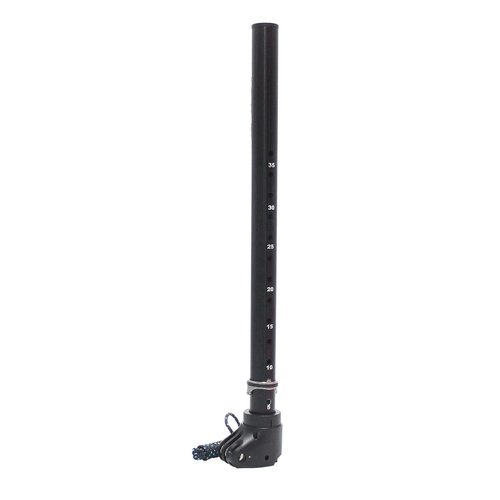 EI viento Windsurf Aluminum Alloy RDM Mast Extension with Stainless Steel RDM Ring,35cm Black for Windsurfing Sailing