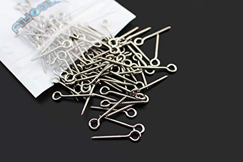 100 Pcs Stainless Steel Screw Fishing Lures for DIY Jerk Baits