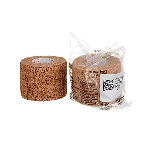 3M¢â Coban¢â Self-Adherent Wrap 1582, Tan, 2 Inch x 5 Yards, 36 Bags/Case
