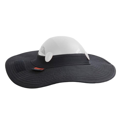 Climbing Helmet Sunshade Hat, Safety Helmets Sun Protection Accessories Suit for The Climbing, Rescue Team, High-Altitude Worker (Black)