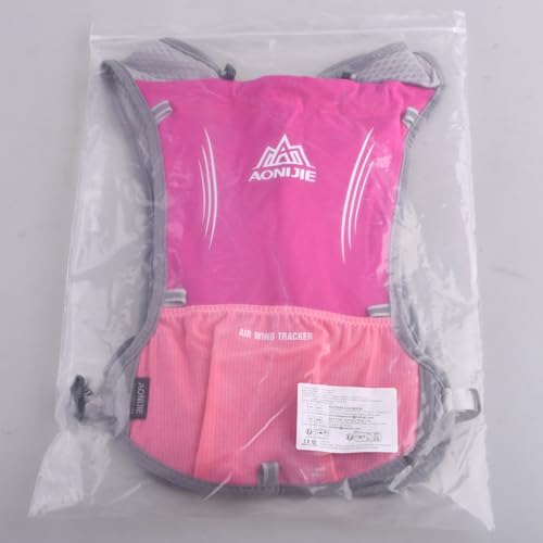Azarxis Hydration Running Vest Backpack Pack 5L for Women and Men Jogging Trail Race Marathon Cycling Hiking (Rose Red Backpack Only)