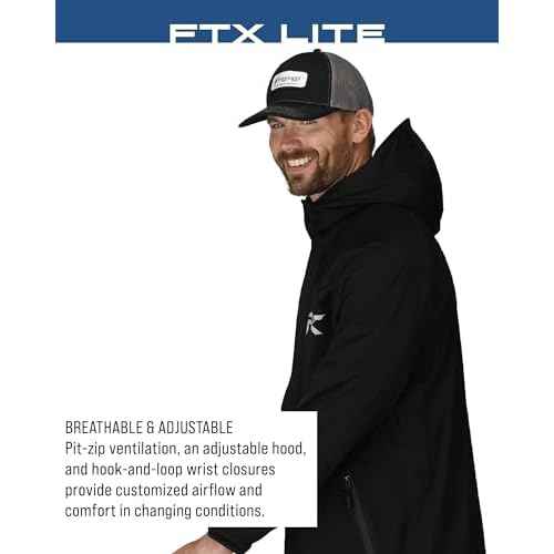 FROGG TOGGS Men¡¯s FTX Lite Rain Jacket ? 3-Layer Waterproof, Breathable, Stretch Comfort