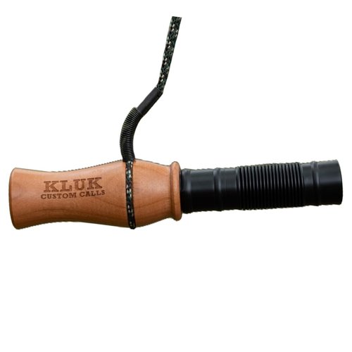 KLUK Custom Calls Big Woods Boss Grunt Tube – Cherry Wood Deer Call with Adjustable Tone for Realistic Buck Grunts, Doe Bleats & Fawn Sounds